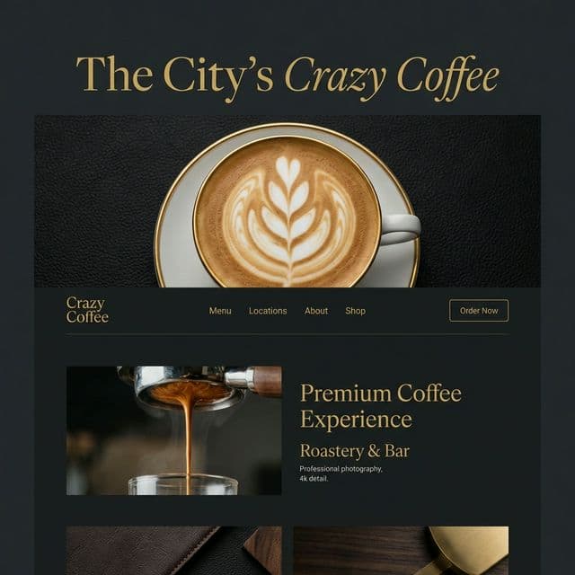 Crazy Coffee built with React and Node.js by Samir Sain
