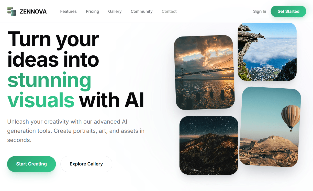 Zennova AI built with React and Node.js by Samir Sain